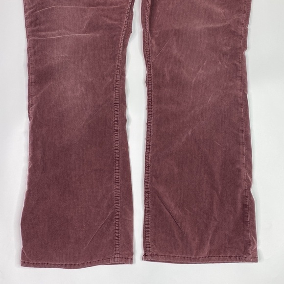 Silver Jeans Suki Surplus Corduroy Burgundy Bootcut Jeans Size 18/32 - Picture 3 of 10